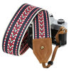 Picture of PADWA Camera Strap - Double Layer Full Grain Crazy Horse Leather Cowhide Head,2” Wide Soft Comfortable Embroidered Neck & Shoulder Strap for All DSLR Cameras,Great Gift for Men & Women Photographers