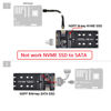 Picture of Xiwai SFF-8654 to U2 NGFF M-Key to Slimline SAS NVME PCIe SSD SATA Adapter for Motherboard