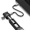 Picture of BUDI Multifunctional 9 in 1 Data Cable with USB Type-C Card Reader Micro SD Memory Card high-Speed Card Reader Adapter Suitable for Mobile Phone Cameras and Computers