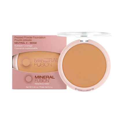 Picture of Mineral Fusion Pressed Powder Foundation, Neutral 4, 0.32 Ounce