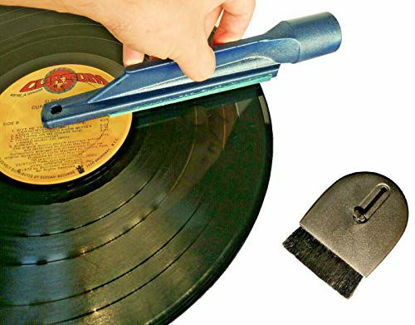 Picture of Record Cleaner Kit with Vinyl Anti Static Brush, Vacuum Attachment and Dust Brush for Music Records Cleaning