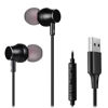 Picture of C G CHANGEEK USB Earbuds for Computer, in-Ear USB Headphones with Microphone & 1.8M Long Cord, USB-A Headset Compatible with Laptop, Desktop PC, Notebook, Chromebook, CGS-W1B [Microphone Upgraded]