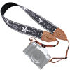 Picture of Premium Gray Camera Strap - 2”Wide Jacquard Embroidery Cotton Camera Straps with Crazy Horse Leather Ends for ALL Digital/DSLR Cameras,Camera Shoulder&Neck Strap for Best Gifts for Photographers