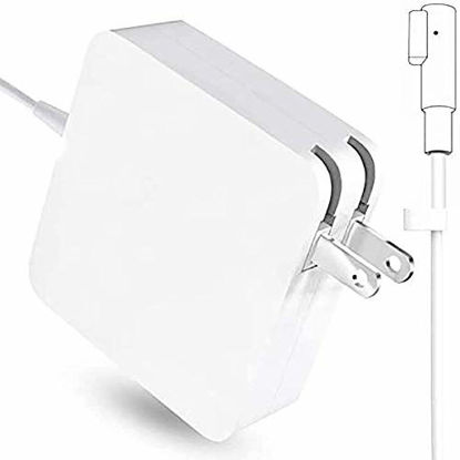 Picture of Mac Book Pro Charger, AC 60W Computer Laptop Charger L-Shape Magnetic Connector Replacement Power Adapter for Mac Book Pro 13-Inch A1344 A1330 A1342.(Before Mid 2012 Models)