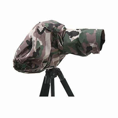 Picture of Camera Rain Covers Coat Bag Protector Rainproof Waterproof Against Dust for Canon/Sony/Nikon/Olympus/Pendax DSLR SLR (Camouflage)