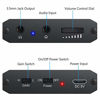 Picture of eSynic HiFi Headphone Amplifier 3.5mm Portable Headphone Amp 16-300? Impedance Audio Rechargeable Earphone Amplifier with Gain Switch/Lithium Battery/2Pcs Audio Cables for MP3/4 Phone Computer