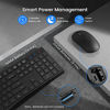 Picture of Keyboard and Mouse Combo, Wireless Mouse and Keyboard Combo, 2.4G Full-Sized Computer Keyboard with 3 Level DPI Adjustable Wireless Silent Mouse for Laptop, Desktop, PC