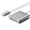 Picture of Unitek USB C SD Card Reader, Aluminum 3-Slot USB 3.0 Type-C Flash Memory Card Reader for USB C Device, Supports SanDisk Compact Flash Memory Card and Lexar Professional CompactFlash Card - Grey