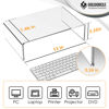 Picture of GOLDORCLE Acrylic Monitor Stand Riser Clear Computer Monitor Stand for Laptop PC Printer Computer Riser Acrylic Tray