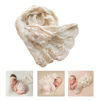 Picture of Honra Newborn Photography Prop Lace Wrap Baby Girl Posing Photoshoot Blanket (Ivory Cream A)