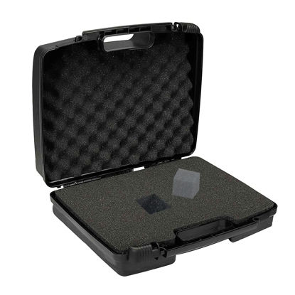 Picture of AOOCY Small Hard Carrying Case with Pluck Foam Interior for iPhone, GoPro, Camera, and More- 10.5 x 8.5 x 3 Inches, Black (10.5 x 8.5 x 3 Inches)