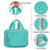 Picture of Narwey Hanging Toiletry Bag for Women Travel Makeup Bag Organizer Toiletries Bag for Travel Size Essentials Accessories Cosmetics (Teal (Medium))