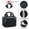 Picture of Narwey Hanging Toiletry Bag for Women Travel Makeup Bag Organizer Toiletries Bag for Travel Size Essentials Accessories Cosmetics (Black (Medium))