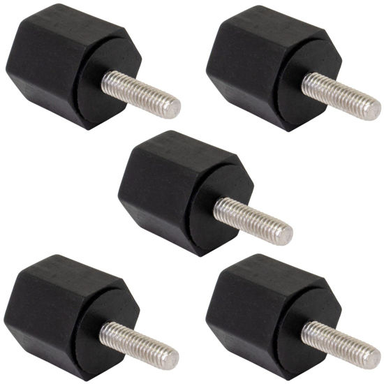 Picture of IMM 5-Pack Replacement for Hoshizaki 415949G11 Black Thumbscrew