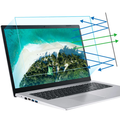 Picture of F FORITO 2-Pack 17.3 inch Anti Blue Light Laptop Screen Protector, Compatible with 17.3” HP/Lenovo/Acer/ASUS/MSI Laptop with 16:9 Aspect Ratio, Anti Glare & Anti Scratch Laptop Screen Filter