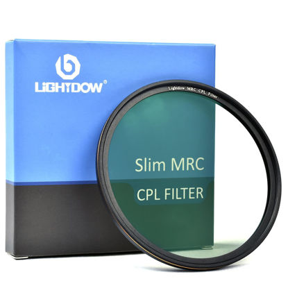 Picture of Lightdow MRC Circular Polarizer CPL Lens Filter Schott Optical Glass Ultra Thin Slim with Multi-Coated Circular Polarizing Filters (72MM)