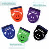 Picture of 5 Pack Cheersville Web Cam Privacy Cover (1 5/8" W x 2" H) Smiley with Screen Cleaner Desk Accessories, Laptop Camera Assorted Colors. Fits PC Laptop, MacBook, Cell Phone - Appreciation Gifts