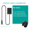 Picture of USB Cable AC-LS5 Drop Voltage Cable 5V-4.2V Camera Adapter + DK-X1 DC Coupler NP-BX1 NPBX1 Dummy Battery for Sony DSC-RX1 DSC RX100 RX1R