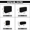 Picture of UIXIZQ Waterproof Large Makeup Bag Pouch,Nylon Women Travel Toiletry Storage Bag Preppy Cosmetic Bag for Girls,Big Makeup Organizer Bag Cute Zipper Pouch Bag for Sport School Work Gift(Large-Black)