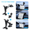 Picture of XWXELEC Ipad Holder for Car, Tablet Holder for Car Windshield/Dashboard/Air Vent Mount, Strong TPU Suciton Ipad Stand, 360° Rotation, for 6"- 10.5" Tablets Mount