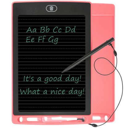 Picture of Dotted Lines LCD Writing Tablet for Kids, Calligraphy Paper 8.5 Inch Handwriting Pad for Students, Letter/Word/Sentence Practice Handwriting Board, Erasable Electronic Learning Pads