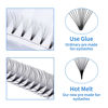 Picture of Lash Extension Premade Fans Eyelash Extensions 320PCS Pre Made Fans Lash Extensions 8D/10D/12D Lashes Extension 0.07mm C/D Curl Promades Eyelash Fans Mixed Length 9-16/13-20mm Eyelash Extension(12D-0.07-D, 916mm Mixed Tray)