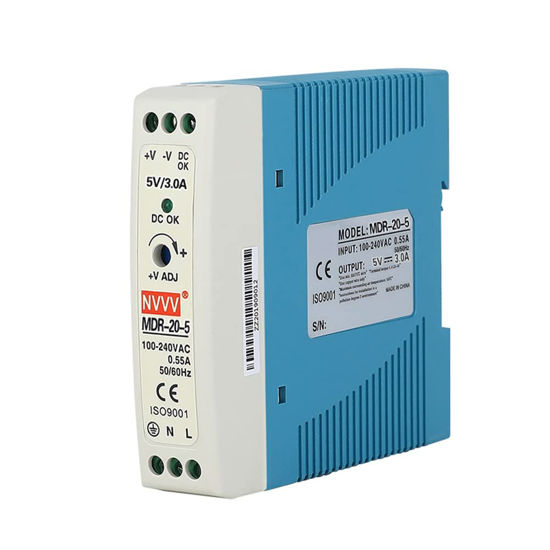 Picture of NVVV MDR-20-5 AC to DC DIN-Rail Power Supply 5V 3 Amp 15W