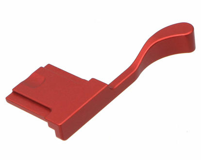 Picture of HITHUT Aluminum Alloy Hot Shoe Thumb Grip for Fujifilm X100F X100T X100S Camera Red