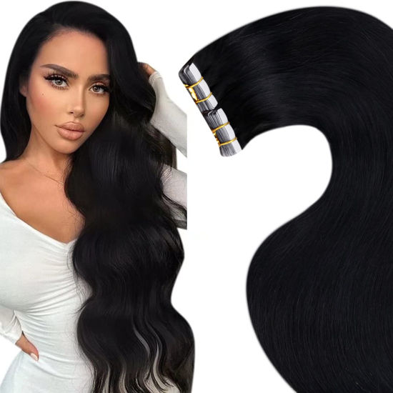 Tape in hair outlet extensions for black hair