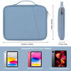 Picture of 9-11 Inch Tablet Carrying Case, Padded Protective Travel Sleeve Bag for iPad Pro 11 (2022-2018), iPad 10.9 (10th Gen), iPad Air (5/4th Gen), Galaxy Tab A8/A7/S8/S7 (PU-Misty Blue11)