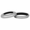 Picture of Haoge LH-X51W 2in1 All Metal Ultra-Thin Lens Hood with Adapter Ring Set for Fuji Fujifilm FinePix X100V Camera Silver