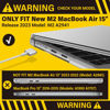 Picture of IBENZER Compatible with New M2 2023 MacBook Air 15 inch case A2941, Hard Shell Case & Keyboard Cover & Type-C Adapter for M2 Mac Air 15.3" Retina Display & Touch ID, Crystal Clear, AT15-CYCL+1TC