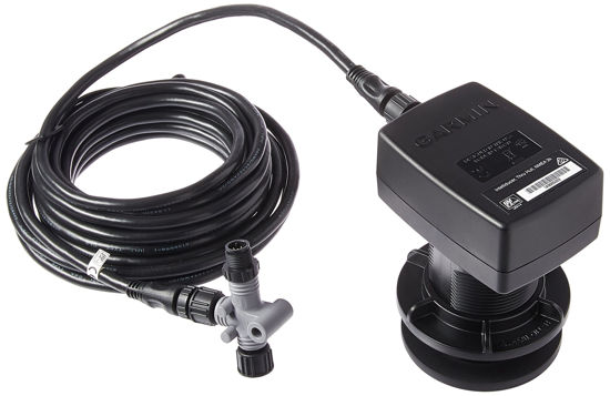 Picture of Garmin Intelliducer, thru-hull, Depth, Temp, 13-24deg deadrise, 20ft, NMEA 2000