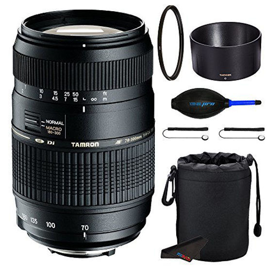 Picture of Tamron Auto Focus 70-300mm f/4.0-5.6 Di LD Macro Zoom Lens for Canon Digital SLR Cameras + Pixi-Accessory Bundle