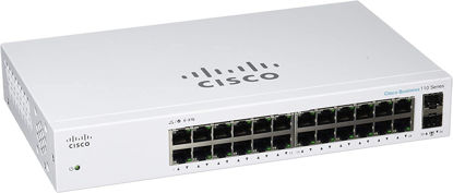 Picture of Cisco Business CBS110-24T Unmanaged Switch | 24 Port GE | 2x1G SFP Shared | Limited Lifetime Protection (CBS110-24T-NA)