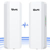 Picture of Wireless Bridge Gigabit High Speed, ５𝐊𝐌 UeeVii CPE850 5.8G Point to Point WiFi Outdoor CPE with 16dBi High-Gain Antenna, Long Range Up to 5KM, Plug and Play,24V PoE Power, IP65 Waterproof,2-Pack