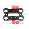 Picture of CAMVATE 15mm Rod Offset Raiser Clamp for Shoulder Rig Railblock System(Red Thumbscrew) - 1689