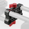 Picture of CAMVATE 15mm Rod Offset Raiser Clamp for Shoulder Rig Railblock System(Red Thumbscrew) - 1689