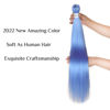 Picture of Baby Blue Braiding Hair Pre Stretched Kanekalon Prestretched Braiding Hair Pack of 6 By Leticia