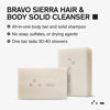 Picture of Bravo Sierra Body and Hair Mens Soap Bar, 2-Pack - All-In-One Shampoo & Soap for Face, Hair & Body - White Vetiver & Cedarwood, 7 oz - Coconut, Shea Butter & Oat Flour for Soft Skin & Healthy Hair