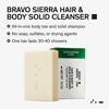 Picture of Bravo Sierra Body and Hair Mens Soap Bar, 2-Pack - All-In-One Shampoo & Soap for Face, Hair & Body - Sandalwood & Fig, 7 oz - Coconut, Shea Butter & Oat Flour for Soft Skin & Healthy Hair