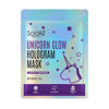 Picture of Soo'AE Unicorn Glow Hologram Mask [ 12 EA ] Clarify Brightening Hydrating Holographic Foil mask with Binchotan Activated Black charcoal Niacinamide Witch Hazel Detoxifying Soothing Mask