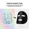 Picture of Soo'AE Unicorn Glow Hologram Mask [ 12 EA ] Clarify Brightening Hydrating Holographic Foil mask with Binchotan Activated Black charcoal Niacinamide Witch Hazel Detoxifying Soothing Mask