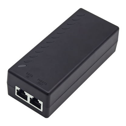 Picture of UltraPoE Gigabit PoE Injector/PoE Adapter，10/100/1000Mbps，30W ethernet poe Injector 48V / IEEE 802.3at/af Compliant ， Ubiquiti Ultra Tech,Up to 100M (328ft) for CCTV Camera