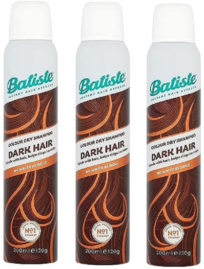 Picture of Batiste Dry Shampoo, Dark & Deep Brown 6.73 oz (Pack of 3)