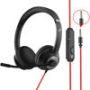 Picture of EAGLEND Headset with Microphone for PC Wired Headphones - 3.5mm Headsets with Noise-Cancelling Microphone for Laptop - Computer Headphones with Mic in-line Control for Home