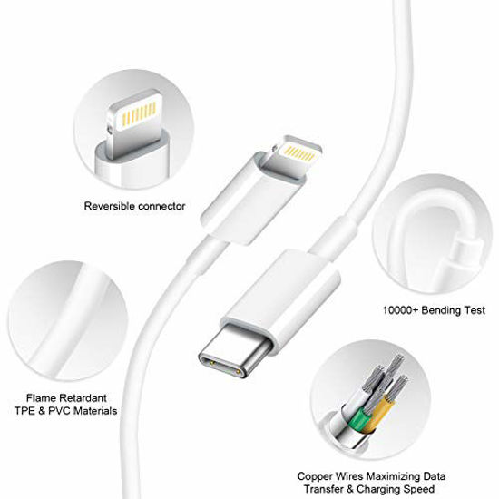 Picture of iPhone 11 12 Fast Charger?Apple MFi Certified?20W PD Type C Power Wall Charger with 6FT USB C to Lightning Cable Compatible iPhone 12/12 Mini/12Pro/12 Pro Max/11/11 Pro Max/Xs Max/XR/X, iPad and More