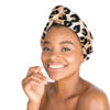 Picture of Kitsch Microfiber Hair Towel Wrap for Women, Hair Turban for Drying Wet Hair, Easy Twist Hair Towels, Super Absorbent and Ultra Soft (Leopard)