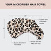 Picture of Kitsch Microfiber Hair Towel Wrap for Women, Hair Turban for Drying Wet Hair, Easy Twist Hair Towels, Super Absorbent and Ultra Soft (Leopard)