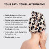 Picture of Kitsch Microfiber Hair Towel Wrap for Women, Hair Turban for Drying Wet Hair, Easy Twist Hair Towels, Super Absorbent and Ultra Soft (Leopard)